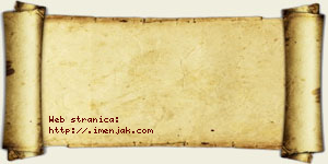 Janko Čokov vizit kartica